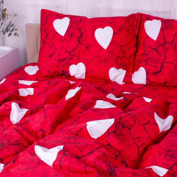 Фото - Комплект постельного белья MirSon Сатин 22-1275 Marble heart Семейный (2200003569551)